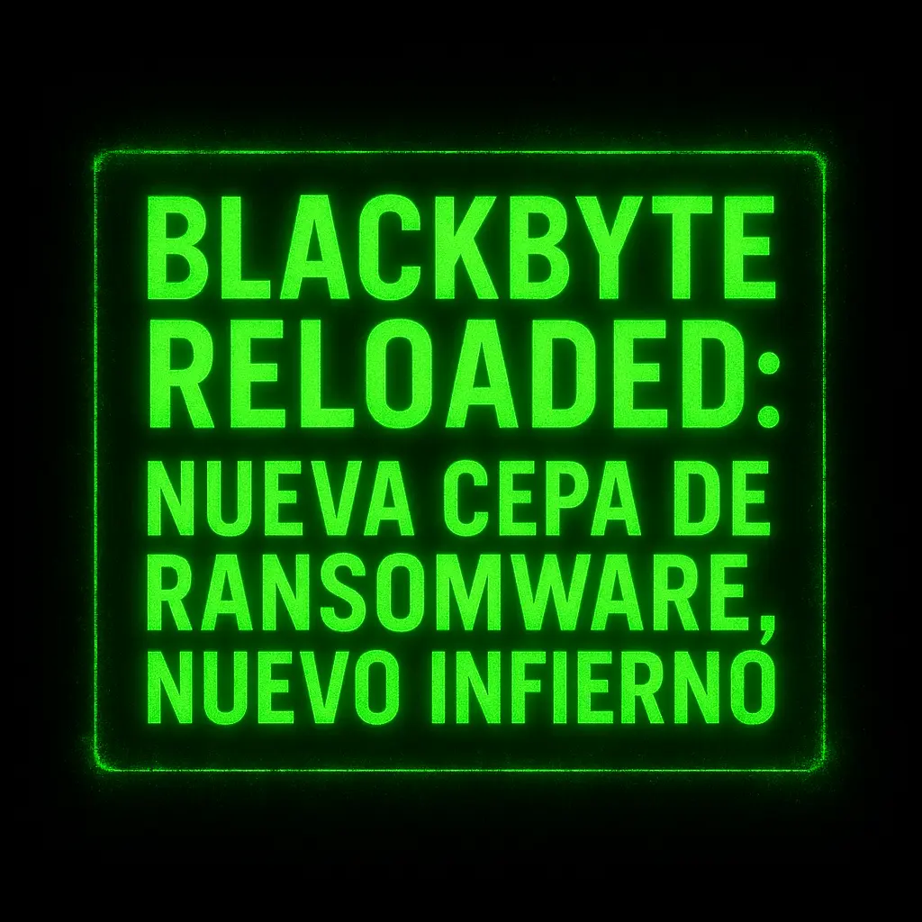 BLACKBYTE RELOADED: EL RANSOMWARE QUE EVOLUCIONÓ PARA NO FALLAR